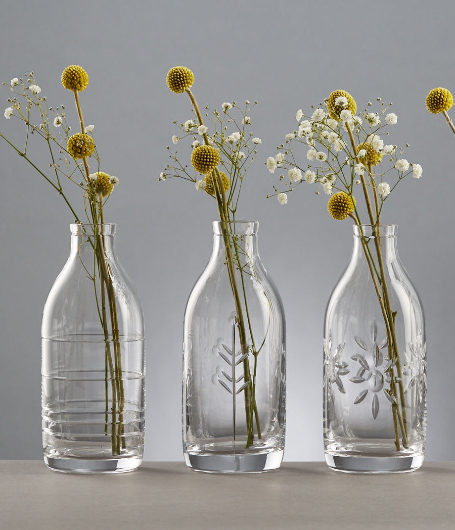 Berry Cut Crystal Milk Bottle