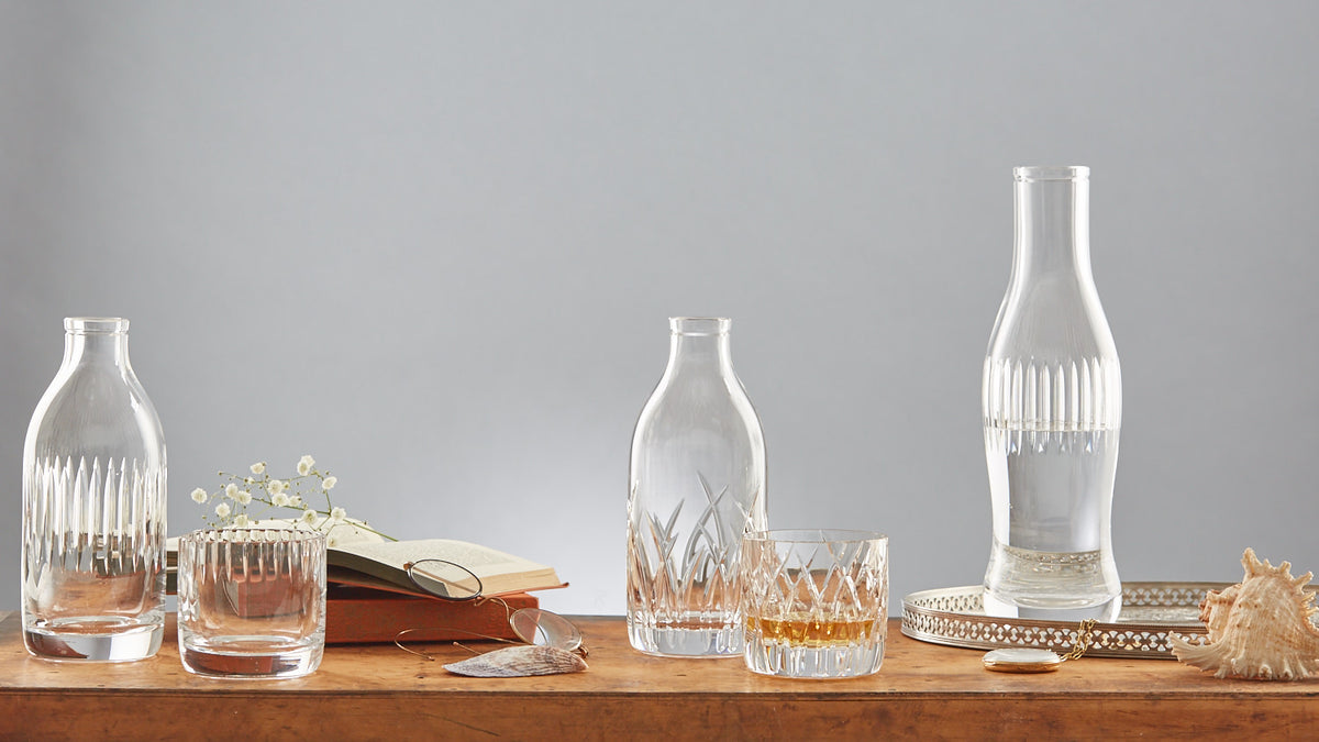 Line Cut Crystal Pop Bottle
