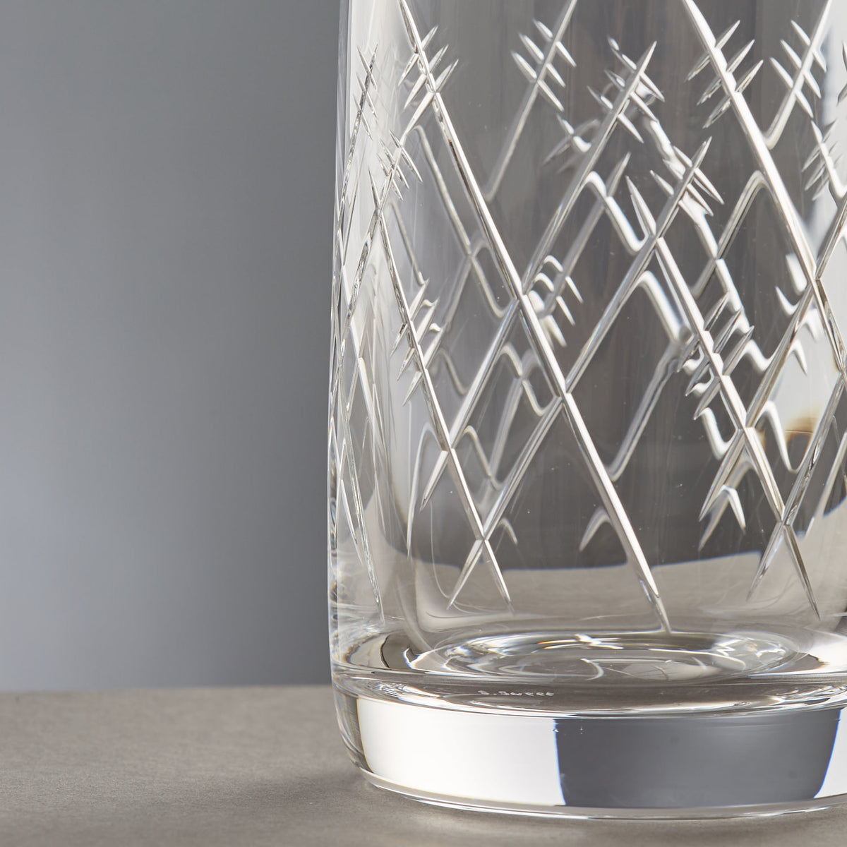 Aerial Cut Crystal Milk bottle